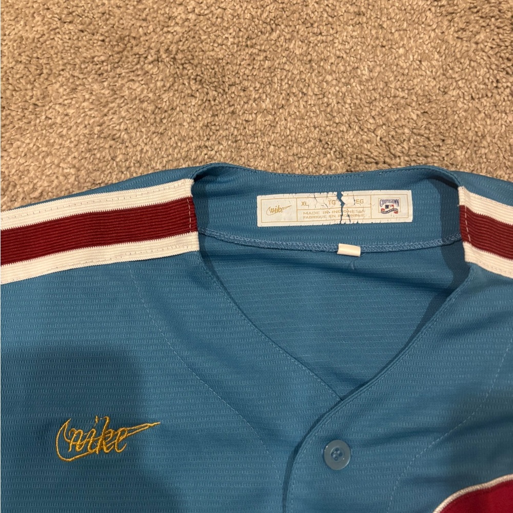 Nike powder blue Phillies jersey and light blue Bryce Harper t shirt - Picture 2 of 4